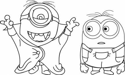 Гадкий я Раскраски из мультфильмов Гадкий я 1 2 3 с миньонами