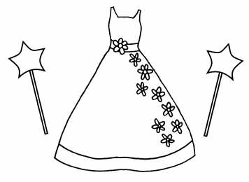 Платья Раскраски платьев для раскрашивания и вырезания скачать бесплатно.