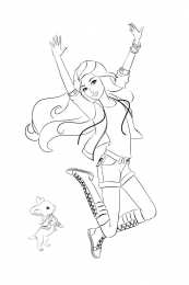 Барби Барби в прыжке