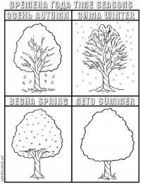 времена года Иллюстрации на тему времена года