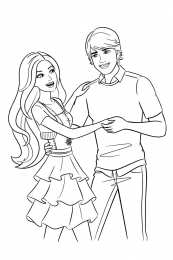 Барби Кен и барби  танцуют