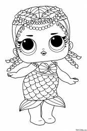 Куклы раскраски с куклами лол для девочек