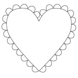 Контуры сердца. Сердечки Контуры сердец и валентинок для вырезания, поделок и аппликаций
