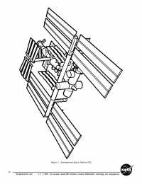 Космическая станция Раскраски с МКС. Международная космическая станция