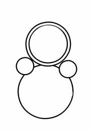 Неваляшка Детская раскраска неваляшка