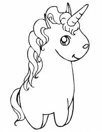 Единорог Милая пони единорог с косой