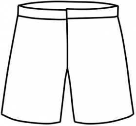 шорты раскраска шорты