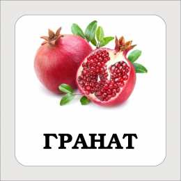 Фрукты Карточки с подписными фруктами. Скачать бесплатно.