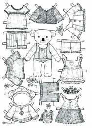 Куклы для вырезания Куклы и их бумажные платья. Вырежи платье и одень куклу