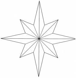 Контур звезды Контуры шаблоны звезды для вырезания аппликации или поделок