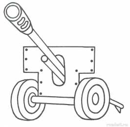 Артиллерия Раскраски для артиллеристов