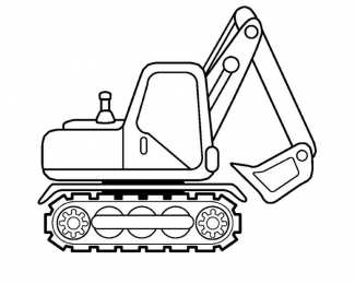 Для мальчиков Строительная техника для мальчиков. Раскраски с тяжелой техникой