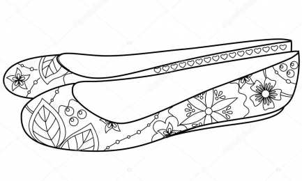 Туфли Раскраски с туфлями. Женская обувь