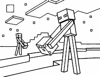 Майнкрафт Раскраски с мечем из майнкрафта. Раскраски с героями игры майнкрафт