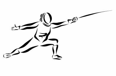 фихтование Спорт фихтование. Раскраски со шпагой