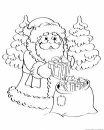 Новый год Дед мороз дарит подарки