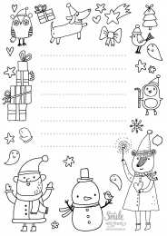 Новый год Раскраски письмо для деда мароза