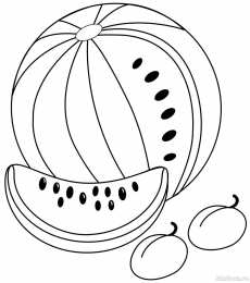 Фрукты и ягоды Детские раскраски для раннего развития детей с фруктами и ягодами 