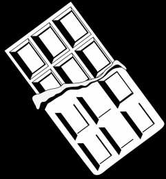 Шоколад Шоколадки. Раскраски с плитками шоколада и шоколадными конфетами