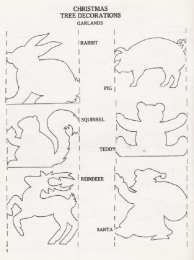 Гирлянды Шаблоны гирлянд для вырезания на праздники