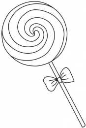Леденец Раскраска леденец, конфета или чупа чупс