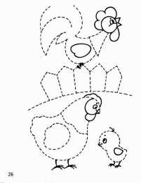 Проведи линию по точкам Штриховки