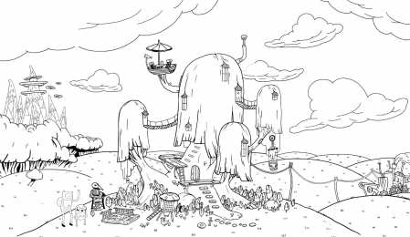 Время приключений Раскраски из мультипликационного сериала время приключений