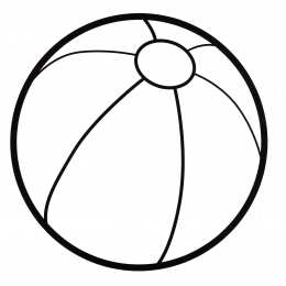 Мячик Раскраска с мячиком для малыша