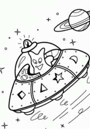 Летающая тарелка Раскраски с летающими тарелками