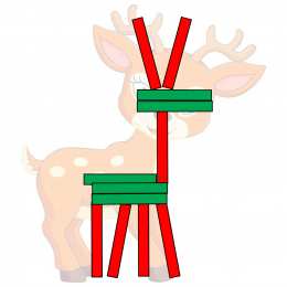 Счетные палочки Фигуры из цветных счетных палочек