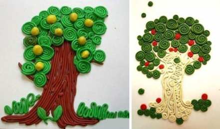 Лепим животных и природу Поделки из пластилина на тему природа животные насекомые