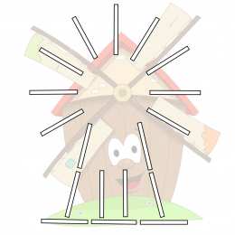 Счетные палочки Фигуры из цветных счетных палочек