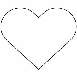 Контуры сердца. Сердечки Контуры сердец и валентинок для вырезания, поделок и аппликаций