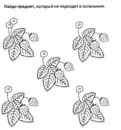 Кто лишний Найди отличающийся предмет. Раннее развитие.