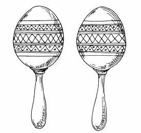 Маракасы Раскраски с маракасами