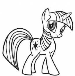 Пони Раскраски с милыми пони единорогами для девочек