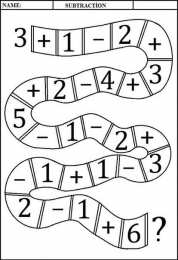 Сложение и вычитание Задания на сложение и вычитание от 1 до 10