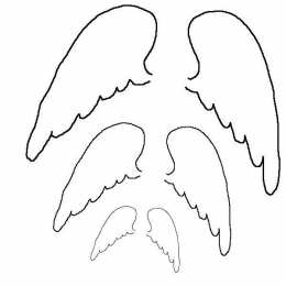 Контуры ангела Контуры ангела для поделок и вырезания