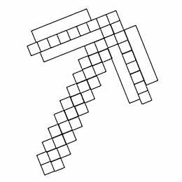 Майнкрафт Раскраски с мечем из майнкрафта. Раскраски с героями игры майнкрафт