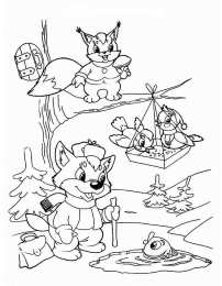 Осень Осенние раскраски. Времена года