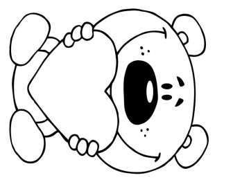 Медвежонок Раскраски с медведями и медвежатами