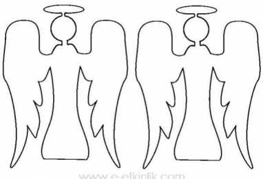 Контуры ангела Контуры ангела для поделок и вырезания