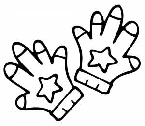 Перчатки Раскраски с перчатками