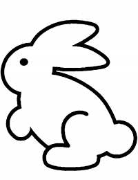 Зайчик Раскраски зайчика для малышей