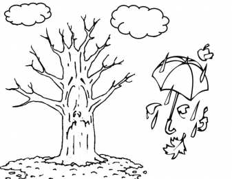 Осень Осенние раскраски. Времена года