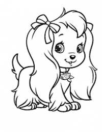 Щенки Раскраски щенки для девочек