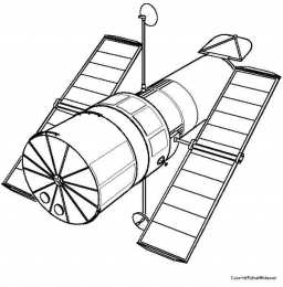 Спутник Раскраски со спутниками