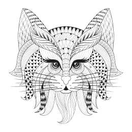 Раскраски для девочек 11 лет Кошка для девочек 11 лет