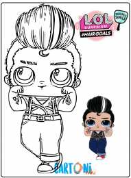 Куклы LOL 5 серия Раскраски куклы лол Tough Guy, раскраски лол мальчики
