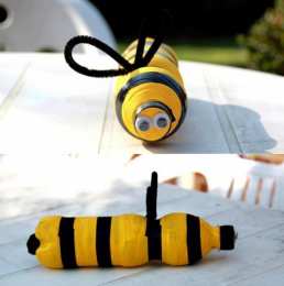 Весенние поделки Как сделать пчелу. поделка пчела 